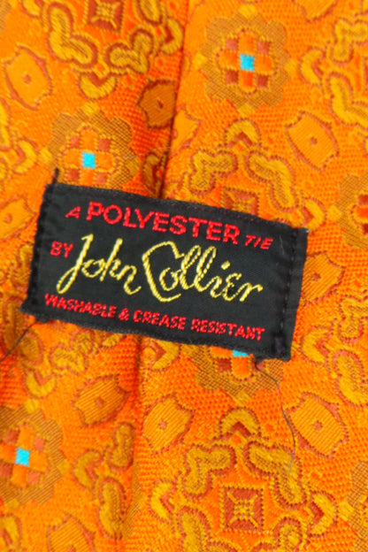 1970s Orange and Blue Tie | John Colliner