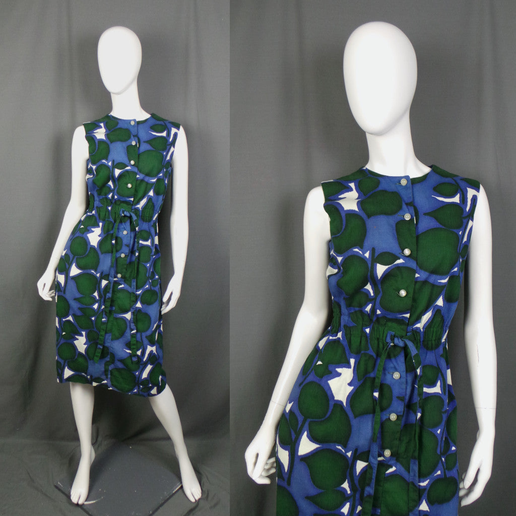 1960s Purple and Green Wiggle Dress | Elita | L