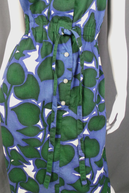 1960s Purple and Green Wiggle Dress | Elita | L