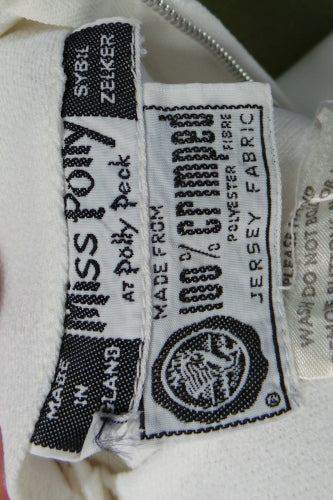 1960s White 'Cold Shoulder' Mini Dress | Polly Peck | S