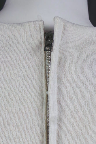 1960s White 'Cold Shoulder' Mini Dress | Polly Peck | S