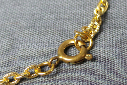 1970s Gold Brutalist Crucifixion Pendant Necklace
