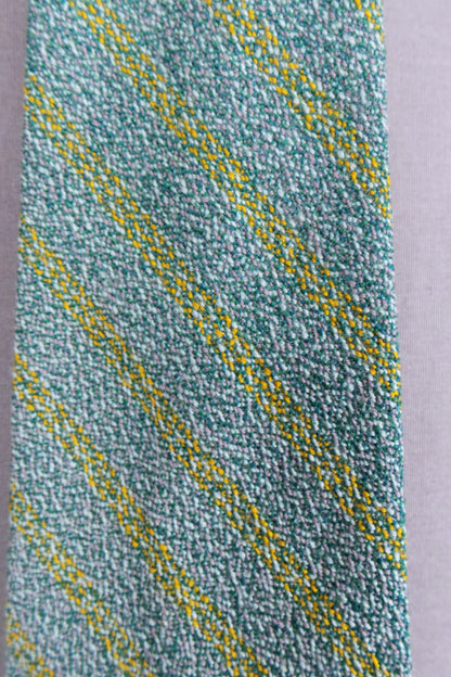 1960s Jade Striped Wool Tie | Craigmill
