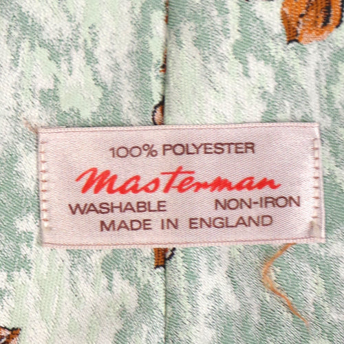 1970s Light Blue Floral Wide Tie | Masterman