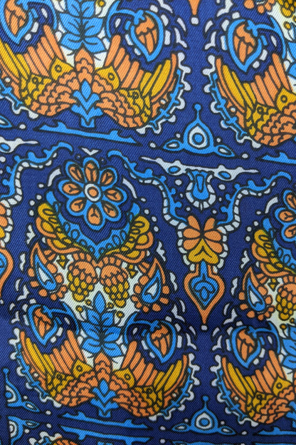 1970s Blue and Orange Long Scarf | Vera Neumann