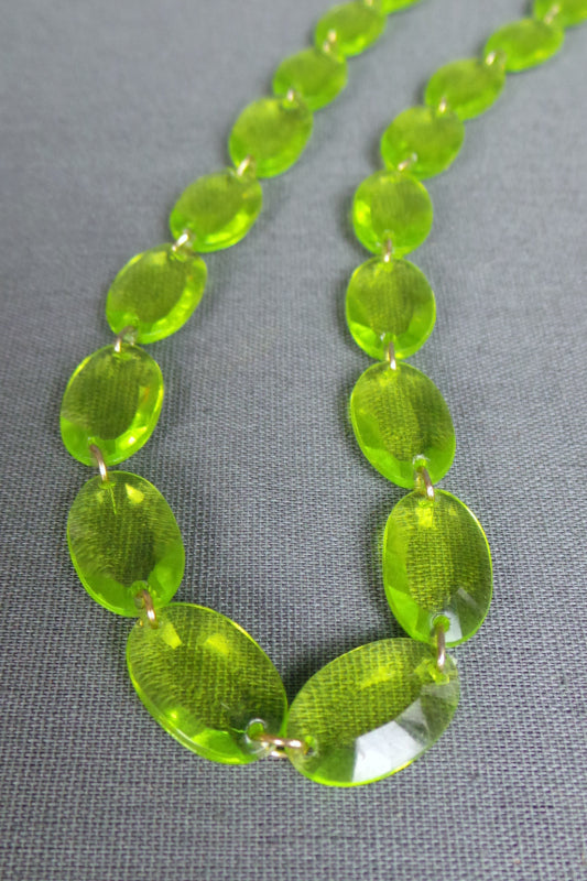 1980s Bright Coloured Long Bead Necklace