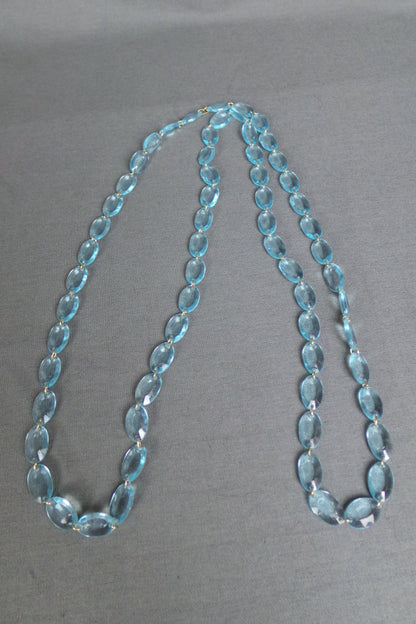 1980s Bright Coloured Long Bead Necklace