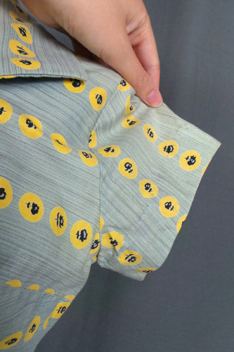 1950s Grey Rose Print Dress | Bercal | XS