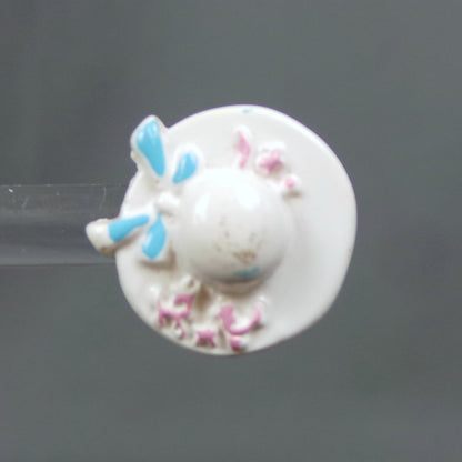 1980s Mini Flower Bonnet Earrings