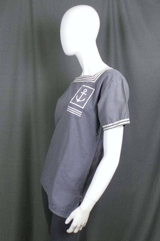 Antique Navy Blue Sailors Top | M