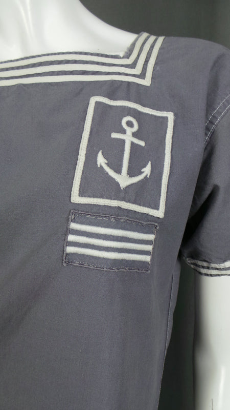 Antique Navy Blue Sailors Top | M