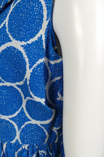 1960s Blue Circle Print Dress | Jack Tookey | M