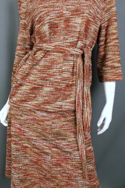 1970s Rust Boucle Co-Ord | M