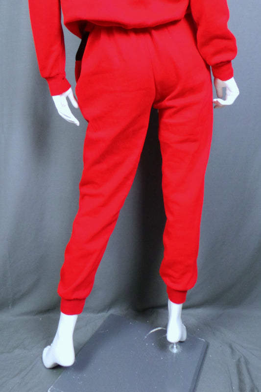 1980s Red, Black and White Tracksuit, by Gold | XL