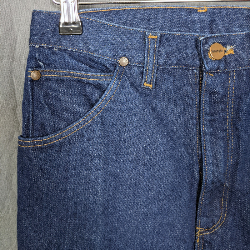 1960s Deadstock Cowboy Dark Denim Jeans | Wrangler | 2XS