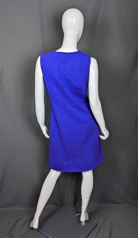 1960s Violet Wool Vintage Pinafore Dress | St Michael