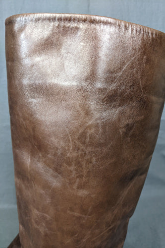 1970s Brown Leather Knee Boots | Gabor| UK 4.5
