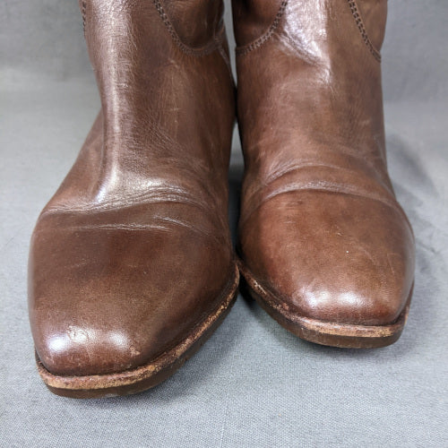 1970s Brown Leather Knee Boots | Gabor| UK 4.5