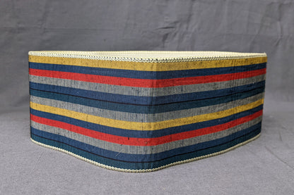 1980s Stripe Silk Japanese Cummerbund Belt