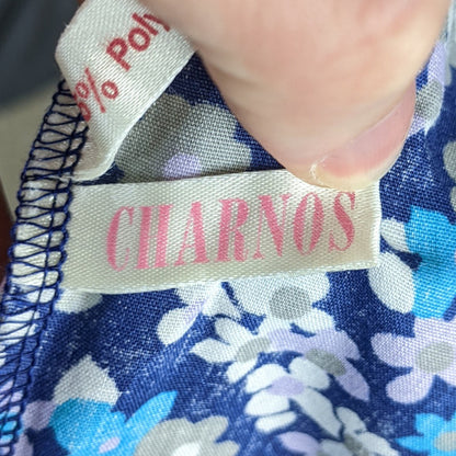 1960s Blue Daisies Housecoat | Charnos | 2XL