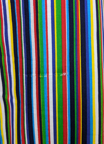 1970s Multicolour Stripe Halter Dress | St Michael | L