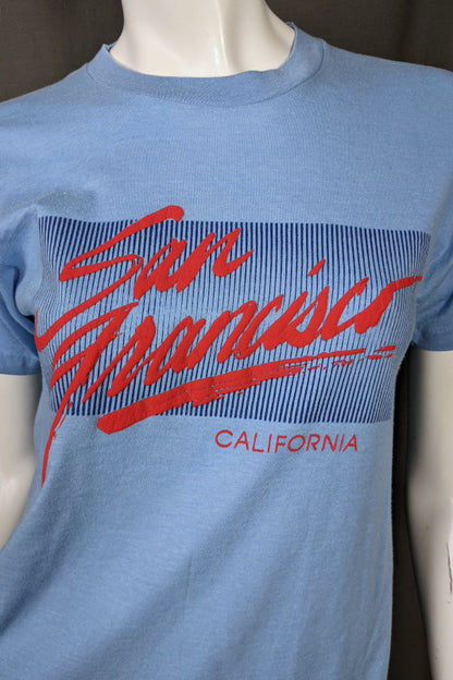 1970s Blue San Francisco Tourist T-Shirt | XS