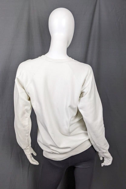 1970s Rare 'Beau Peep' Cartoon White Sweatshirt | M