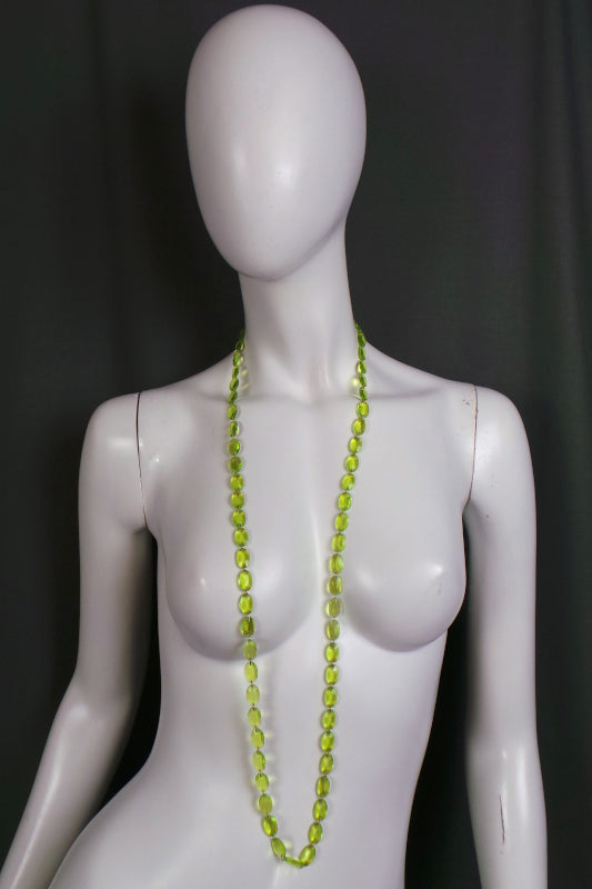 1980s Bright Coloured Long Bead Vintage Necklace