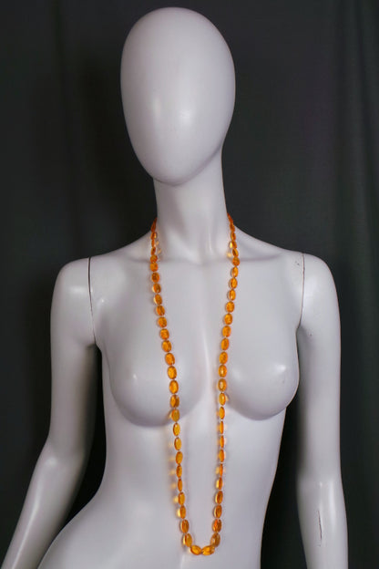 1980s Bright Coloured Long Bead Vintage Necklace