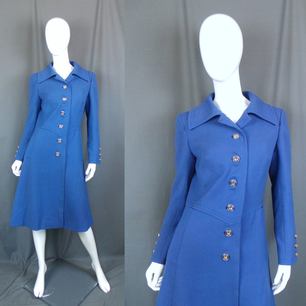 1960s Periwinkle Smart Vintage Coat, by Susan Small