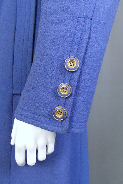 1960s Periwinkle Smart Dress Coat | Susan Small | M
