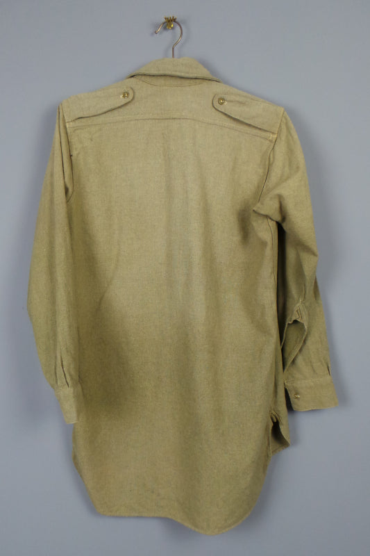 1950s Wool Army Shirt with Government Arrow | L