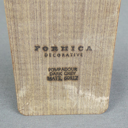1950s Formica Slice Wooden Large Keyrings, Pompadour Design