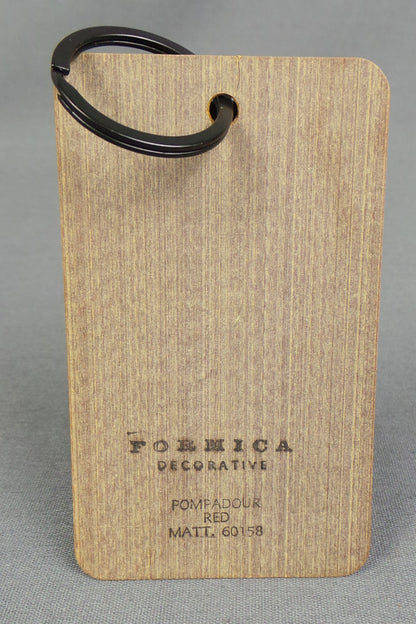 1950s Pompadour Formica Wooden Keyrings