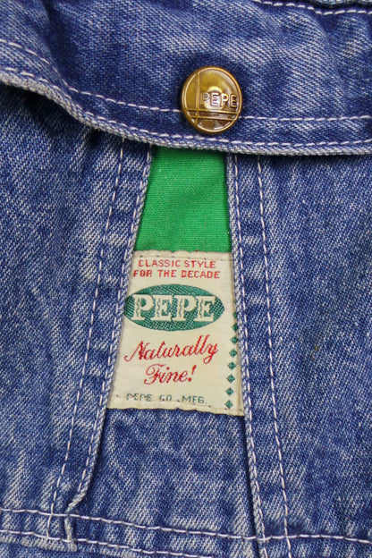 1980s Denim Carpenter Dungarees | Pepe Jeans | 2XL