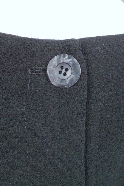 1980 Jean Muir Black Wool Crepe Tunic | M