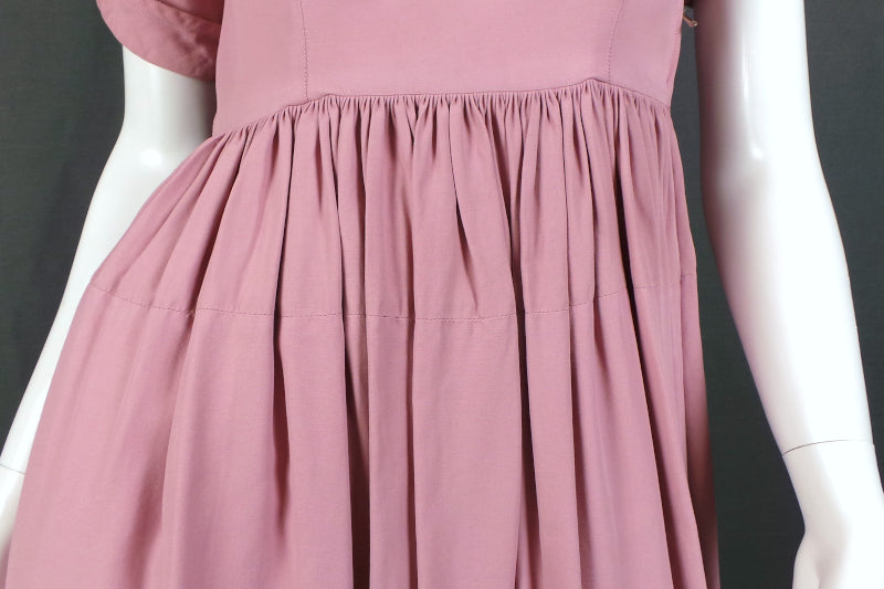 1950s Almond Pink Collared Dress | Jobi | S