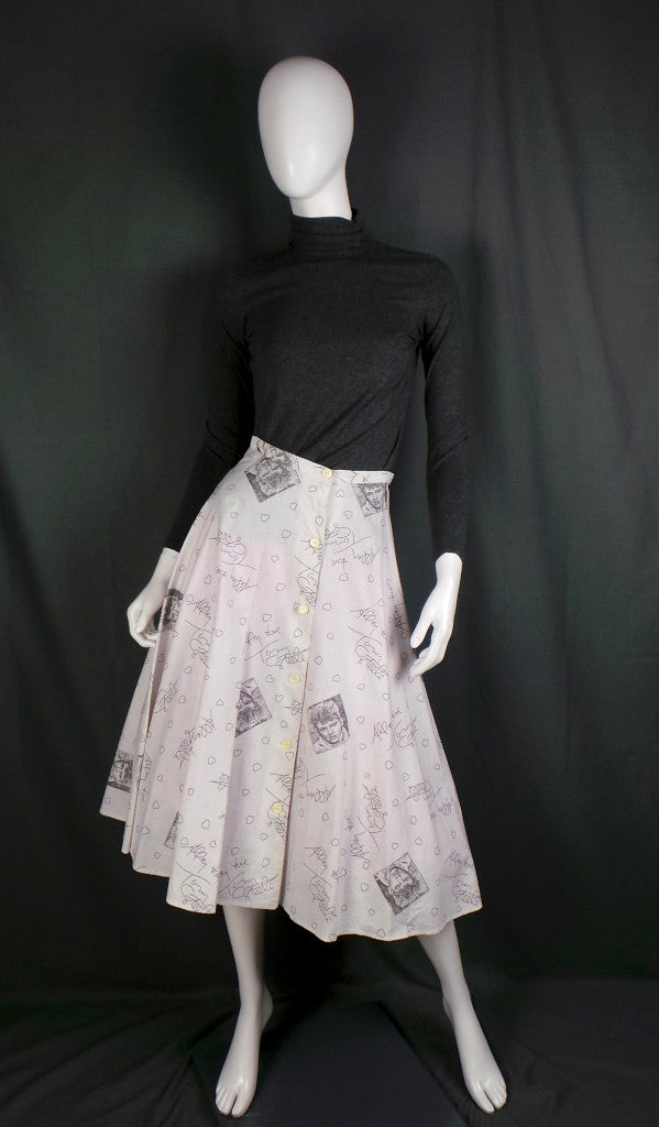 1950s Tommy Steele Rock and Roll Vintage Full Skirt | Teddy Tinling