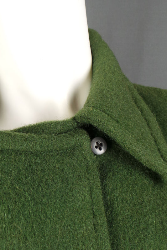 1940s Green Double Breasted Wool Coat | L