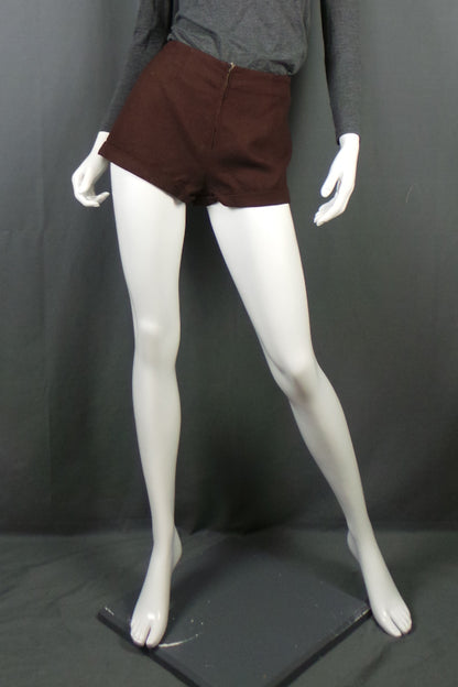 1960s Chocolate Brown Vintage Shorts