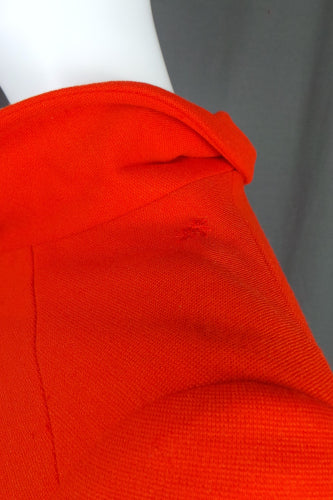 1960s Bright Orange Embroidered Mod Coat | Richard Shops | XL