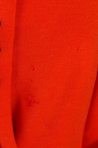 1960s Bright Orange Embroidered Mod Coat | Richard Shops | XL