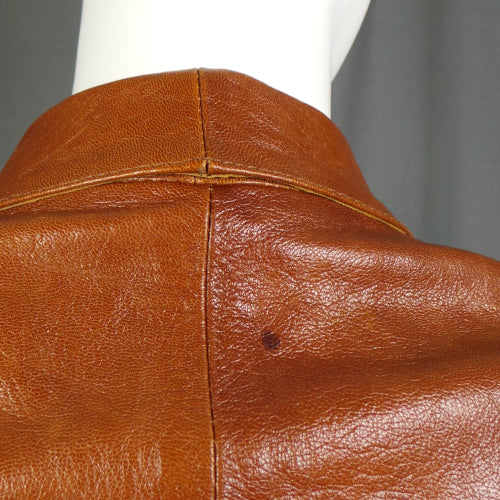 1980s Brown Leather Power Suit | Nevenka | XS