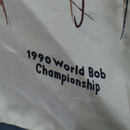 1980s Rare World Bobsleigh Championship Scarf, by Mario Comensoli