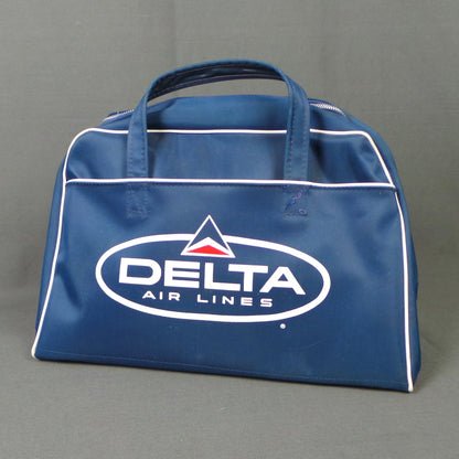 1960 Blue Delta Air Lines Vintage Flight Bag