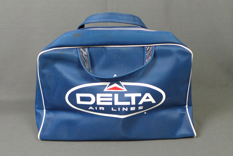 1960 Blue Delta Air Lines Flight Bag