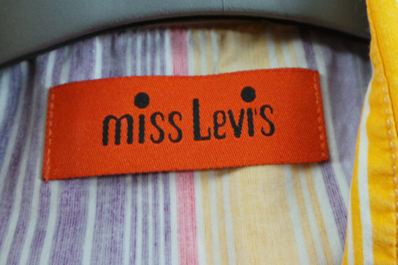 1960s Big E Striped Western Shirt Miss Levis L