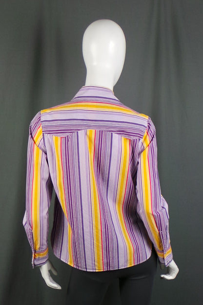 1960s 'Big E' Striped Western Style Shirt, by Miss Levis, 40in Bust