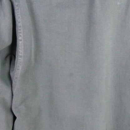 1960s Petrol Blue Cotton Workwear Shirt | L