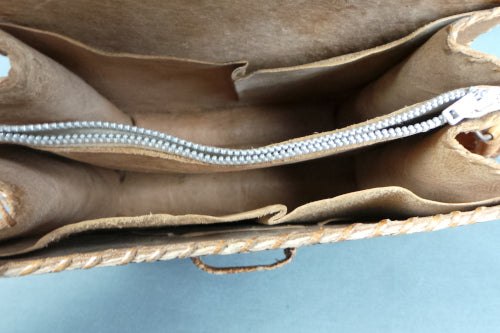 1940s Snakeskin Leather Tan Brown Bag – Honeykins Vintage